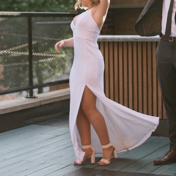 Wedding Dress - Kensington Bridal Dress with Slit and Boning - Picture 6 of 11